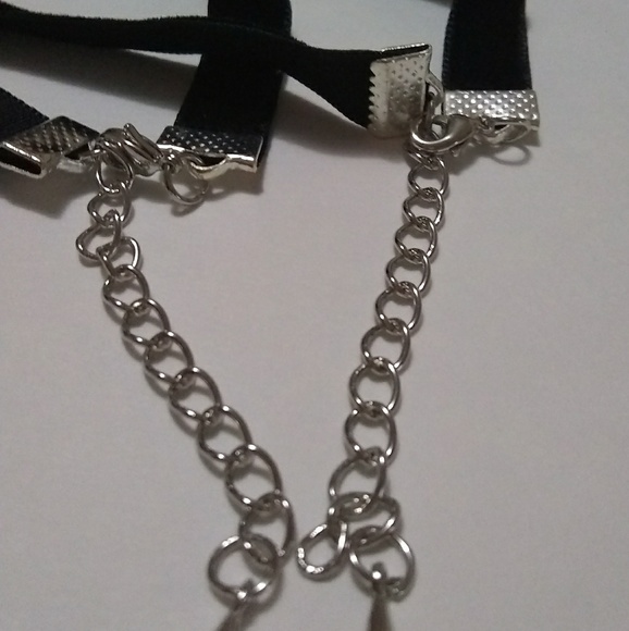 2 Pk Sweet Black Sexy Velvet Star Choker Necklace - Picture 3 of 4